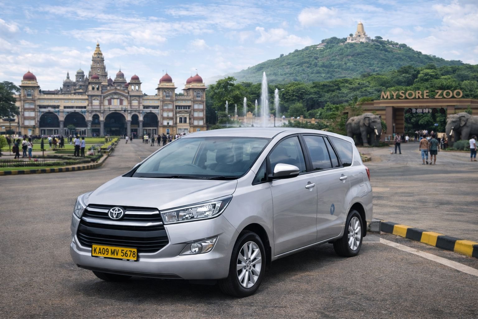 Mysore local sightseeing taxi - Brindavan Gardens